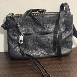 Vince Camuto Charcoal Leather Crossbody Bag